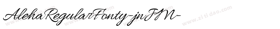 AlehaRegularFonty-jnJM字体转换
