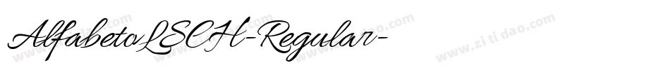 AlfabetoLSCH-Regular字体转换