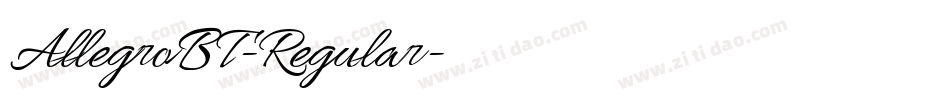 AllegroBT-Regular字体转换