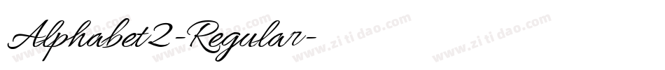 Alphabet2-Regular字体转换
