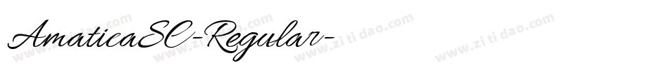 AmaticaSC-Regular字体转换
