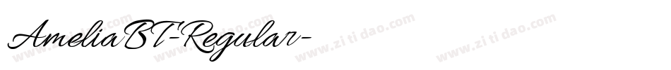 AmeliaBT-Regular字体转换