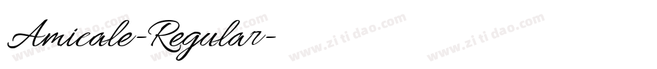 Amicale-Regular字体转换