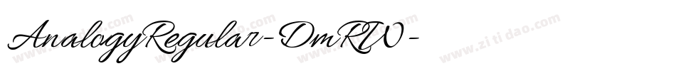 AnalogyRegular-DmRW字体转换