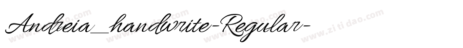 Andreia_handwrite-Regular字体转换