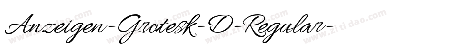 Anzeigen-Grotesk-D-Regular字体转换