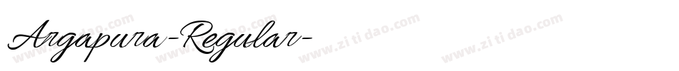 Argapura-Regular字体转换