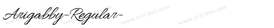 Arigabby-Regular字体转换