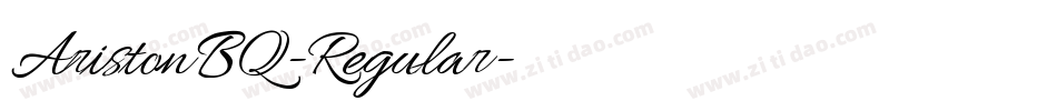 AristonBQ-Regular字体转换