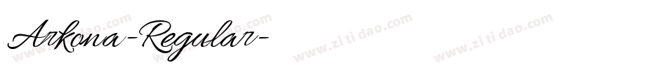 Arkona-Regular字体转换