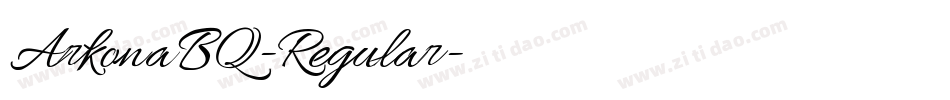 ArkonaBQ-Regular字体转换