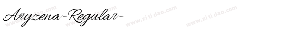 Aryzena-Regular字体转换