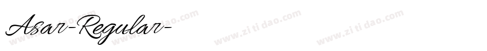Asar-Regular字体转换