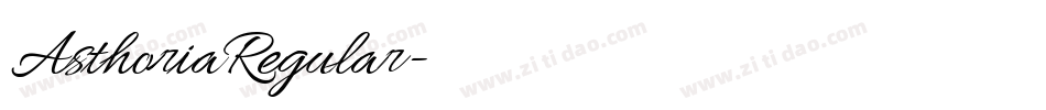 AsthoriaRegular字体转换
