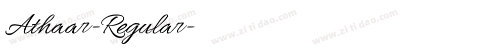 Athaar-Regular字体转换