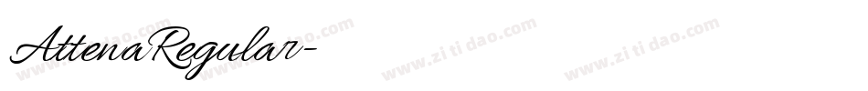 AttenaRegular字体转换