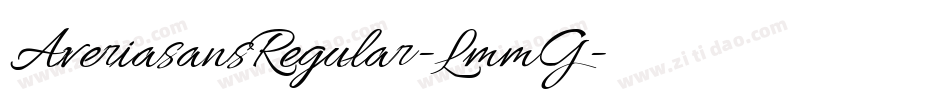 AveriasansRegular-LmmG字体转换