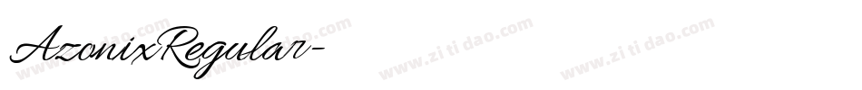 AzonixRegular字体转换