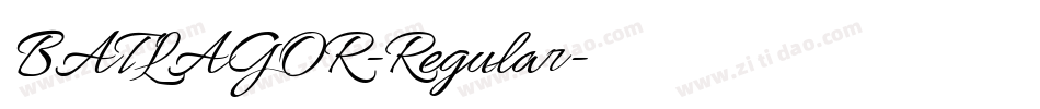 BATLAGOR-Regular字体转换