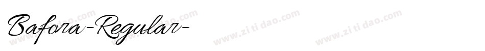 Bafora-Regular字体转换