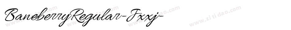 BaneberryRegular-Jxxj字体转换 BaneberryRegular-Jxxj字体转换