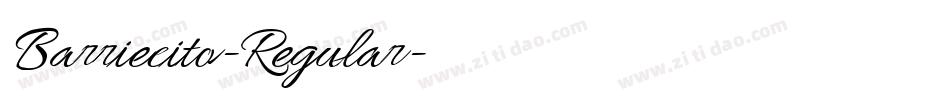 Barriecito-Regular字体转换