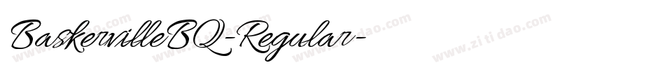 BaskervilleBQ-Regular字体转换