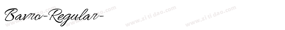 Bavro-Regular字体转换