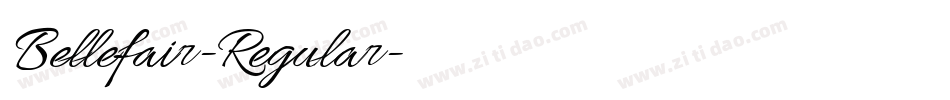 Bellefair-Regular字体转换