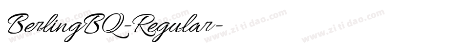 BerlingBQ-Regular字体转换 BerlingBQ-Regular字体转换