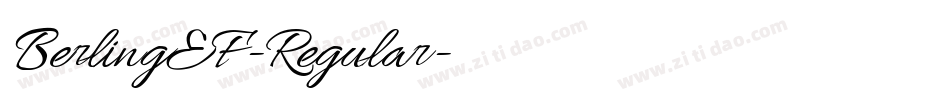 BerlingEF-Regular字体转换