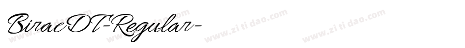 BiracDT-Regular字体转换