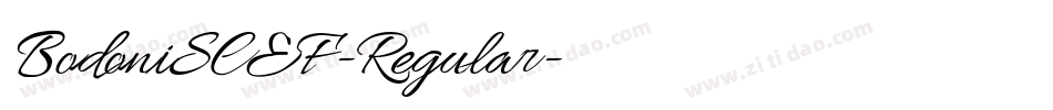 BodoniSCEF-Regular字体转换