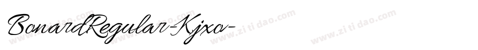 BonardRegular-Kjxo字体转换