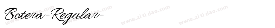 Botera-Regular字体转换