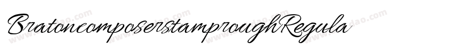 BratoncomposerstamproughRegular-PzgB字体转换