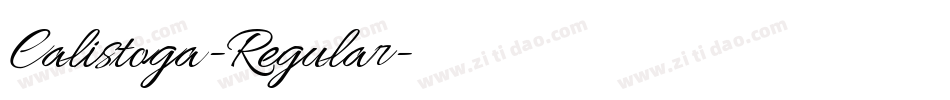 Calistoga-Regular字体转换 Calistoga-Regular字体转换