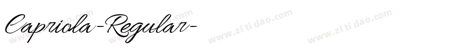 Capriola-Regular字体转换 Capriola-Regular字体转换