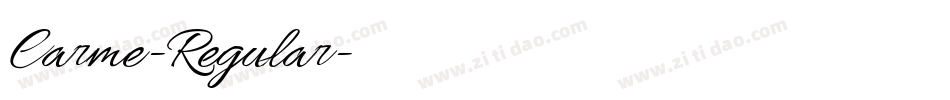 Carme-Regular字体转换 Carme-Regular字体转换