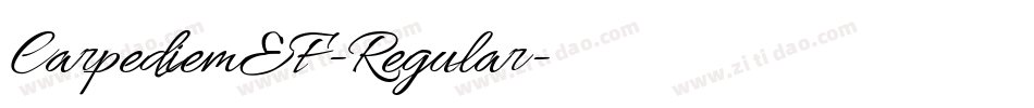 CarpediemEF-Regular字体转换