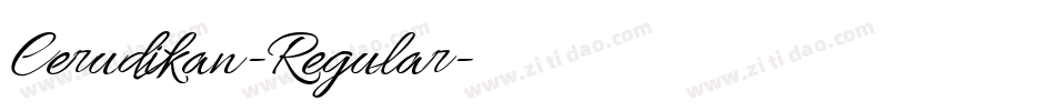 Cerudikan-Regular字体转换 Cerudikan-Regular字体转换