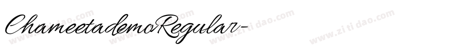 ChameetademoRegular字体转换 ChameetademoRegular字体转换