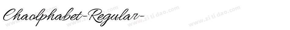 Chaolphabet-Regular字体转换