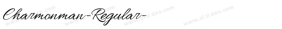 Charmonman-Regular字体转换
