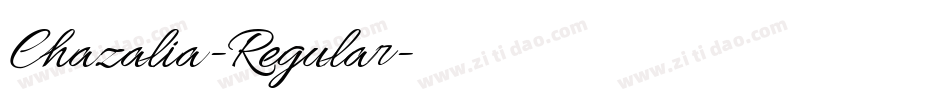 Chazalia-Regular字体转换 Chazalia-Regular字体转换