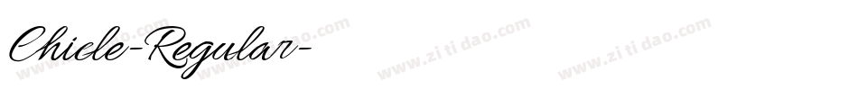 Chicle-Regular字体转换