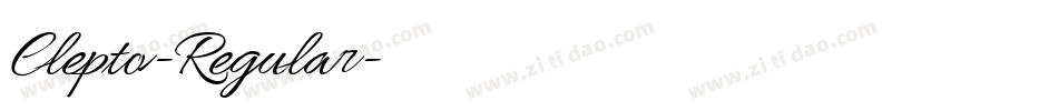 Clepto-Regular字体转换 Clepto-Regular字体转换