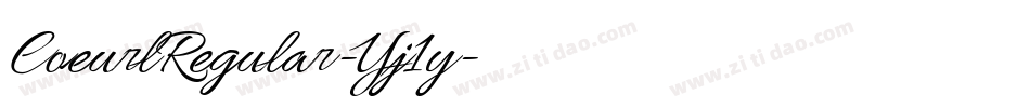 CoeurlRegular-Yj1y字体转换