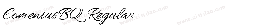 ComeniusBQ-Regular字体转换