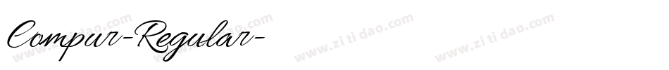 Compur-Regular字体转换